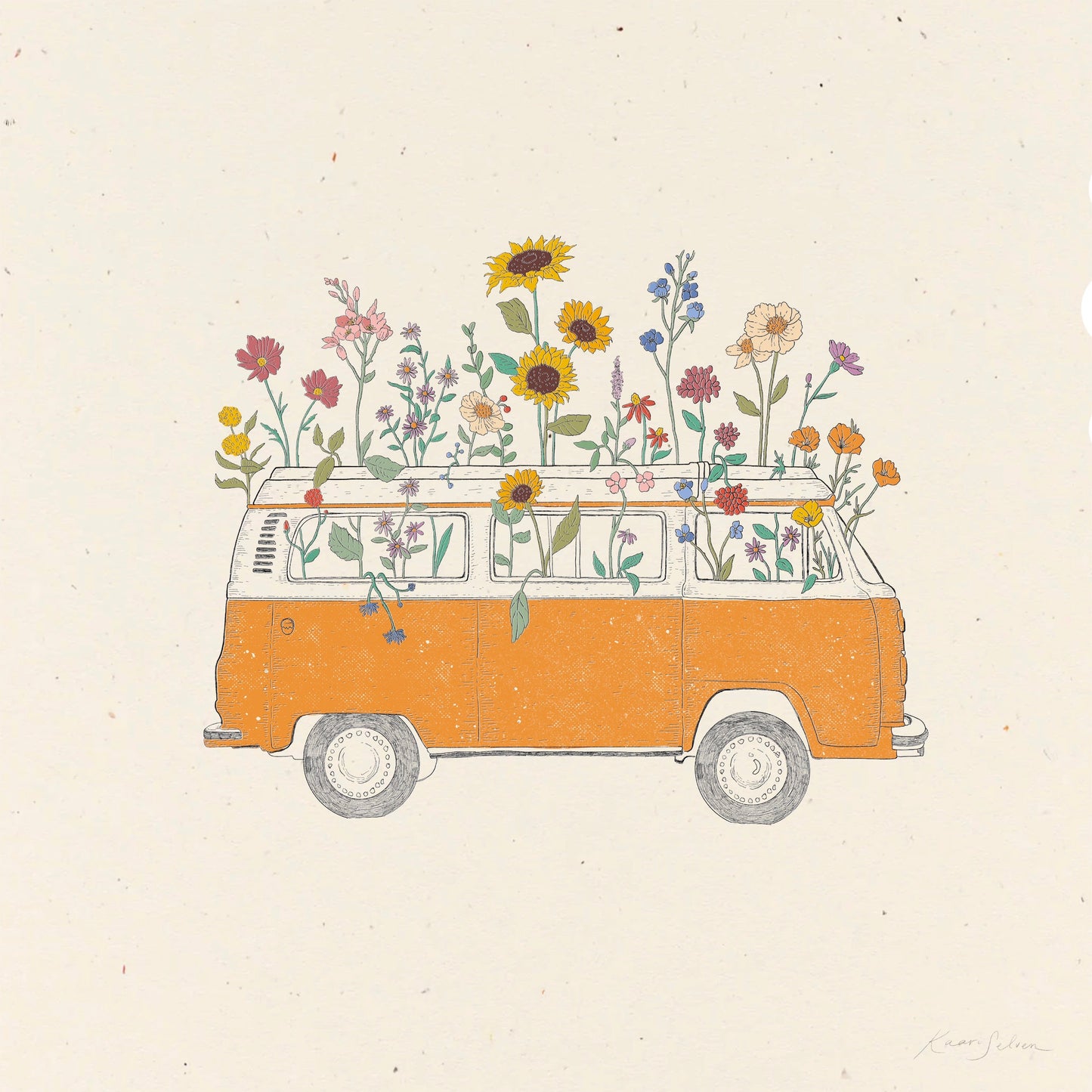 Flowering Van Art Print