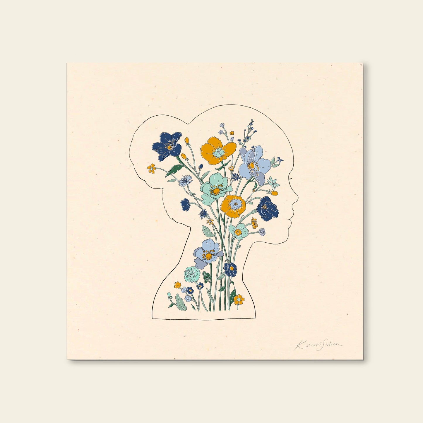 Mindful Bloom Art Print