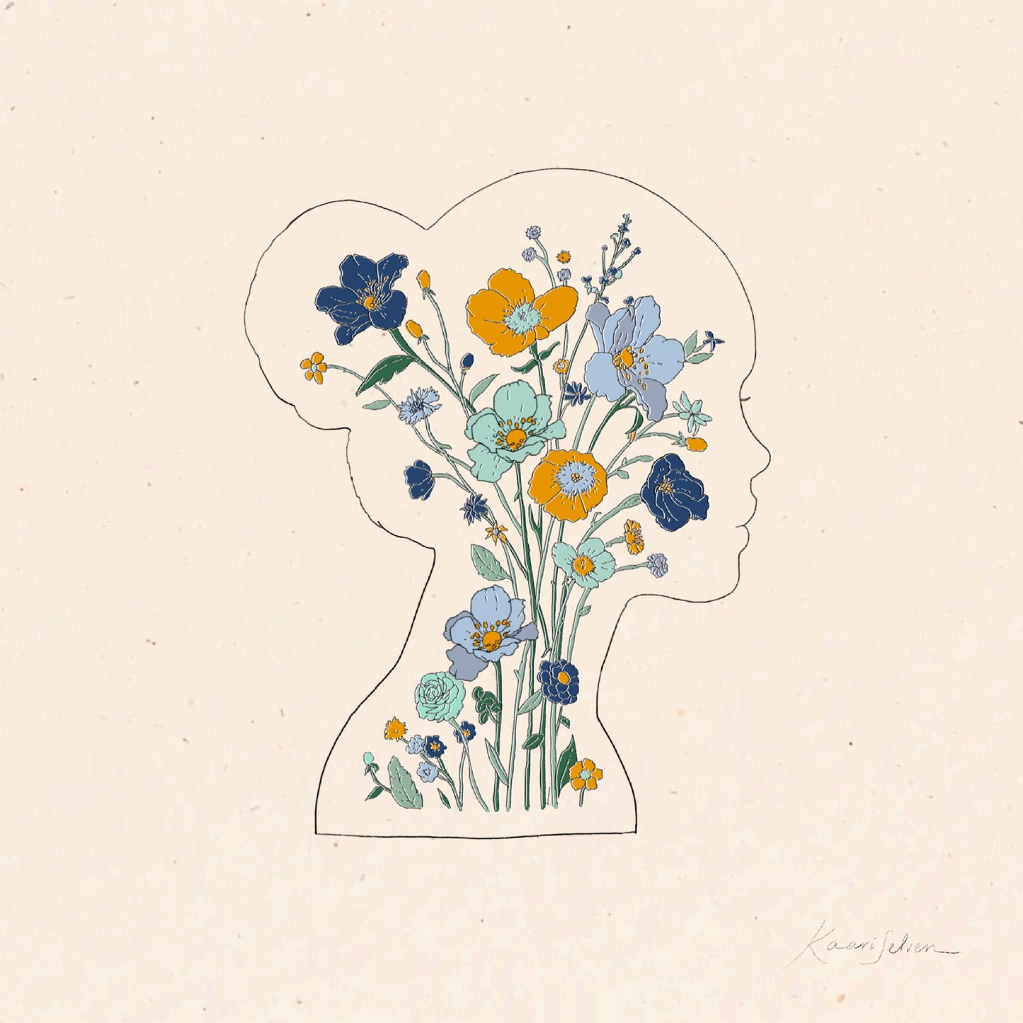 Mindful Bloom Art Print