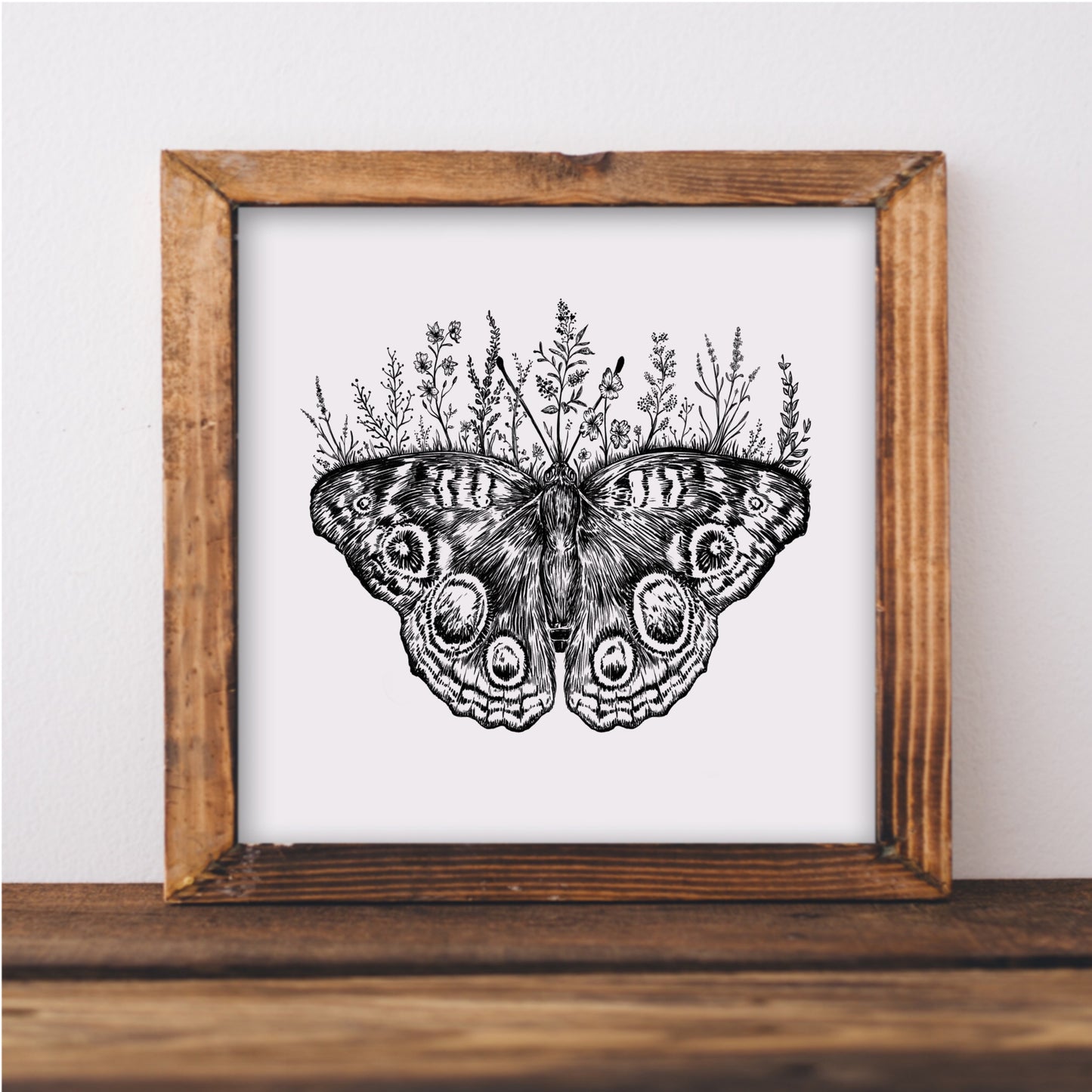 Floral Butterfly Art Print