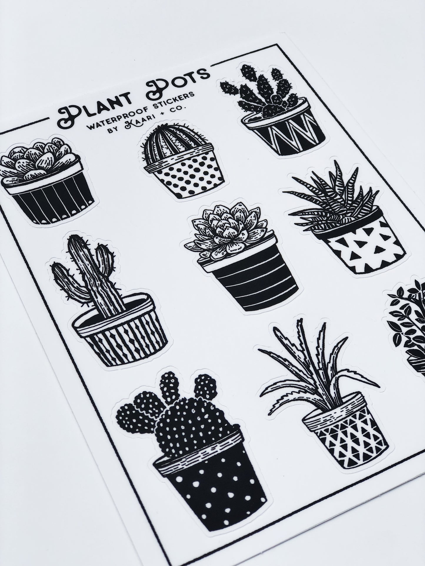 Plant Pots Sticker Sheet