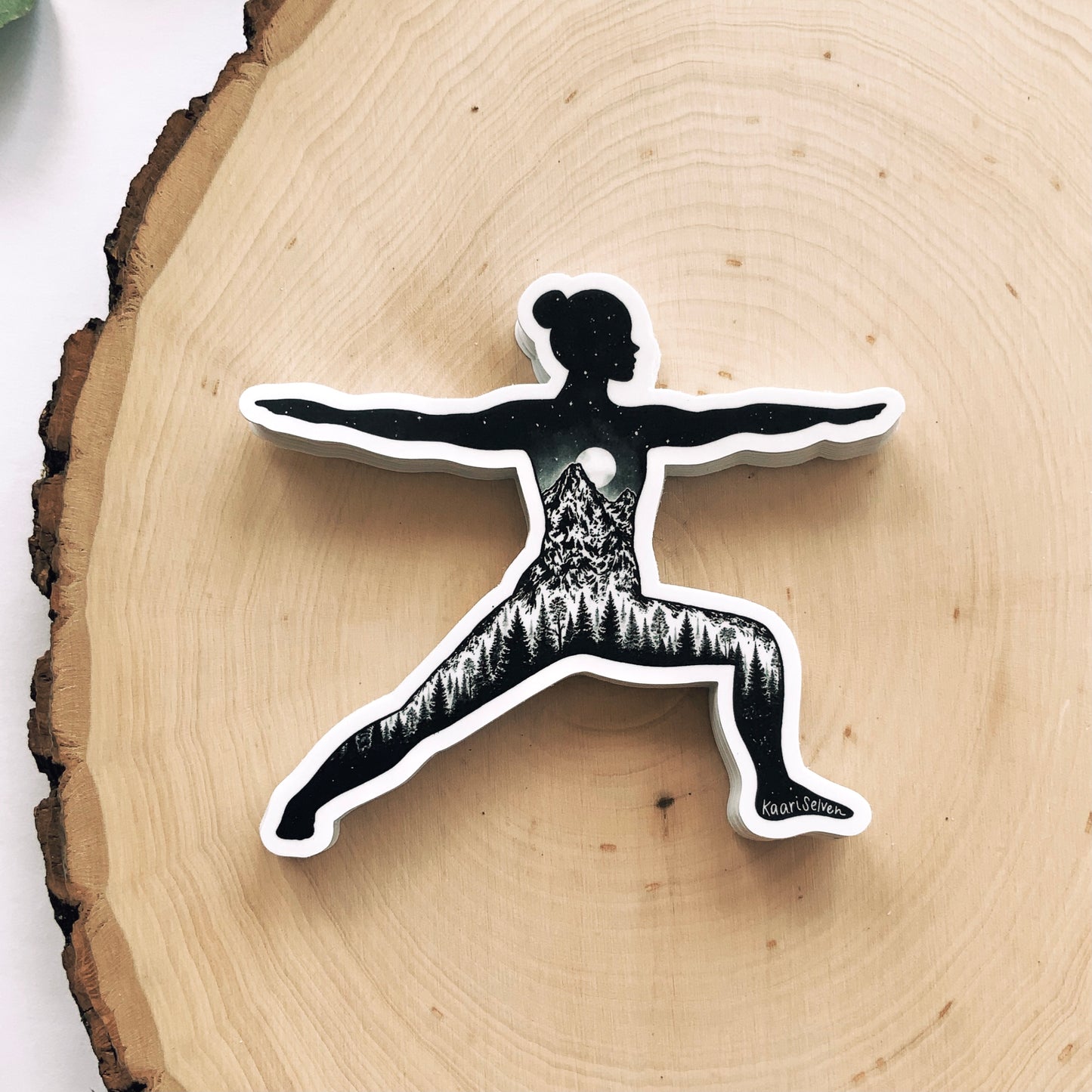 Yoga Pose I Vinyl Sticker