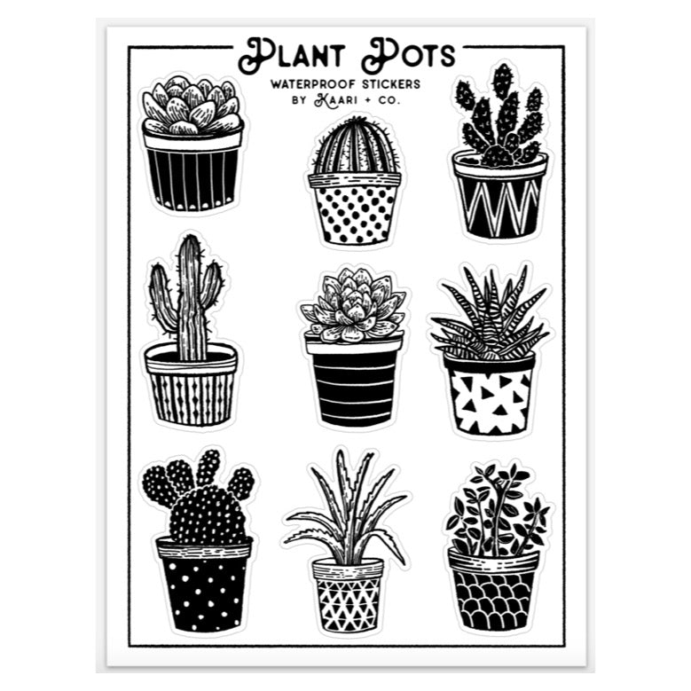 Plant Pots Sticker Sheet