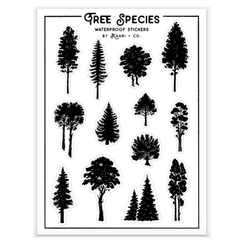 Tree Species Sticker Sheet