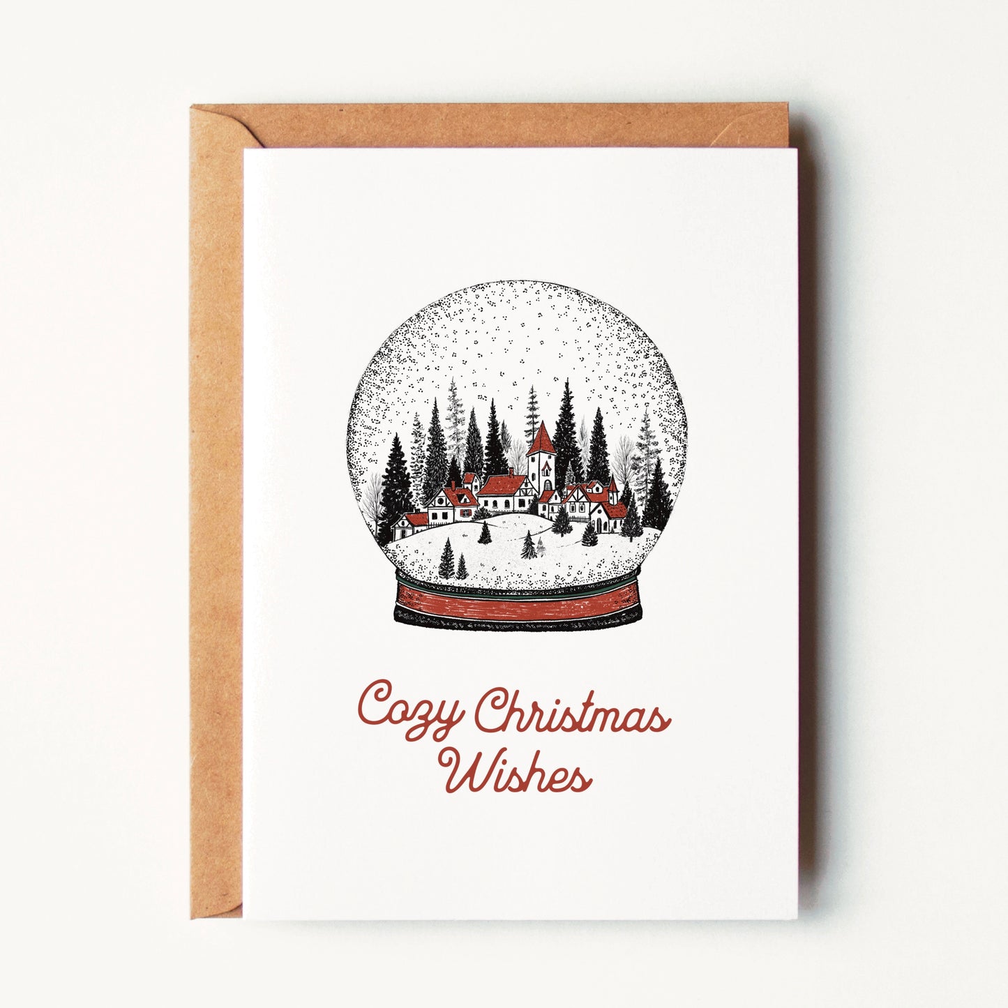Cozy Christmas Wishes Greeting Card