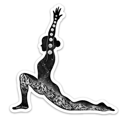 Yoga Pose III Vinyl Sticker